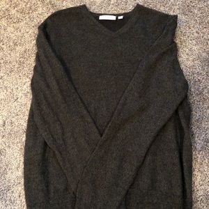 Calvin Klein grey, crewneck wool sweater